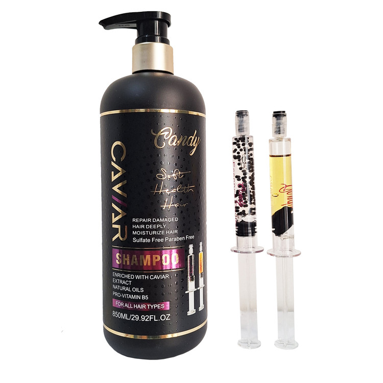 خرید و قیمت پرفروش ترین شامپو خاویار کندی به همراه ویال تقویتی