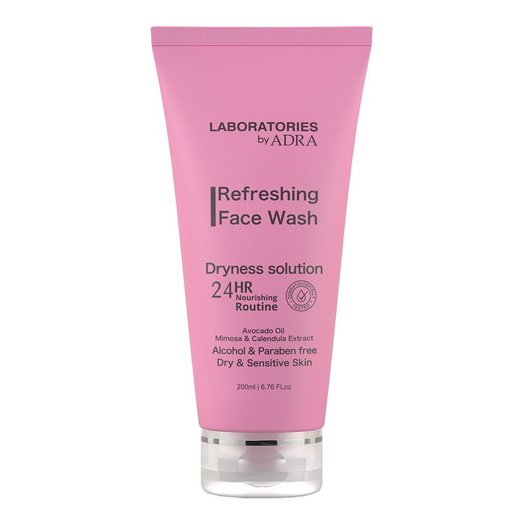 قیمت و خرید بهترین ژل شستشوی مناسب پوست خشک و حساس بدون الکل لابراتوریز آدرا