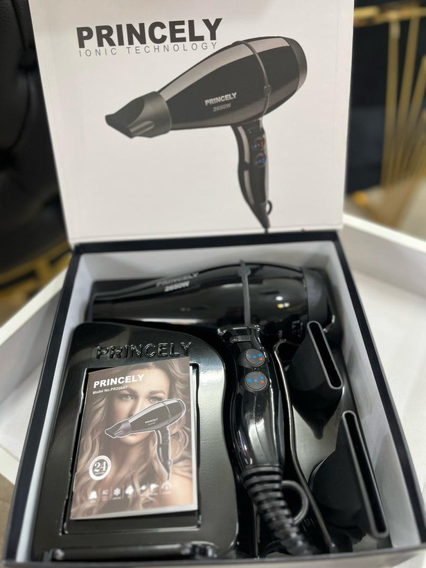 بهترین و پرفروش ترین سشوار باکیفیت و بصرفه با طول عمر بالا برای مصرف خانگی و سالنی برند پرنسلی ایتالیا ضمانت دوساله